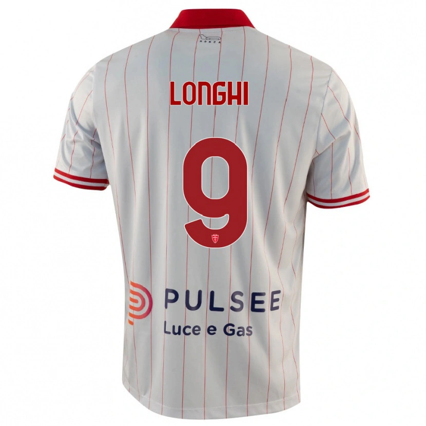 Danxen Heren Jordan Longhi #9 Wit Rood Blauw Uitshirt Uittenue 2025/26 T-Shirt