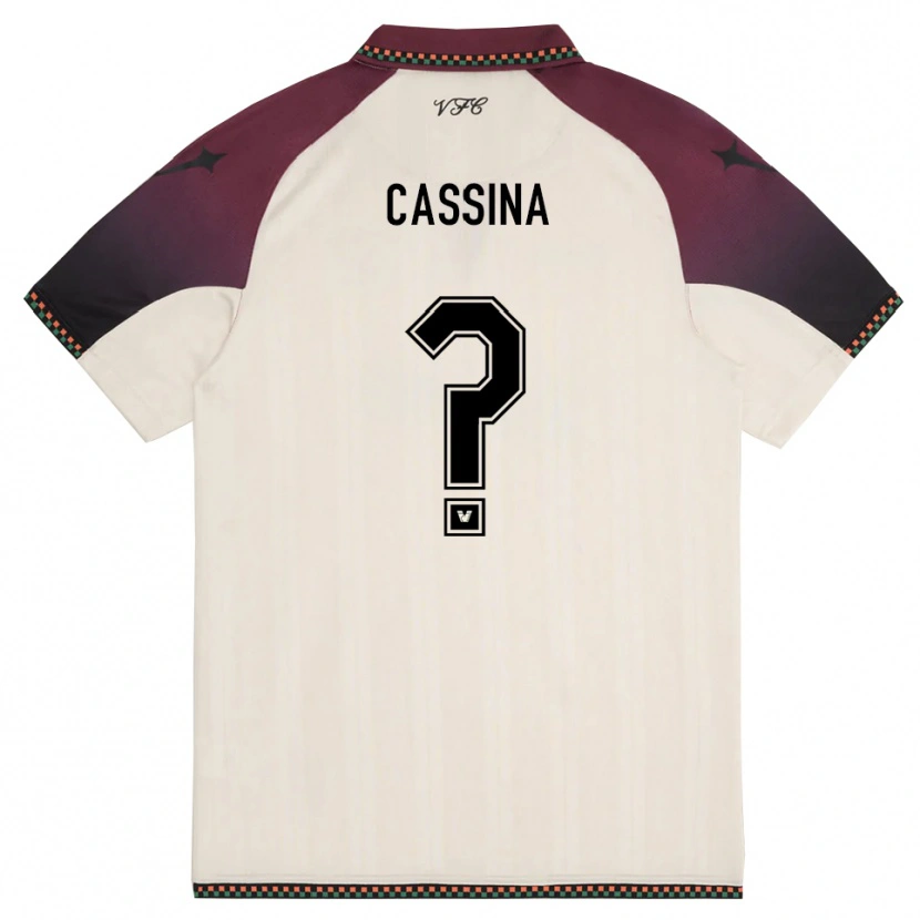 Danxen Heren Tommaso Cassina #0 Crème Bourgondië Uitshirt Uittenue 2025/26 T-Shirt