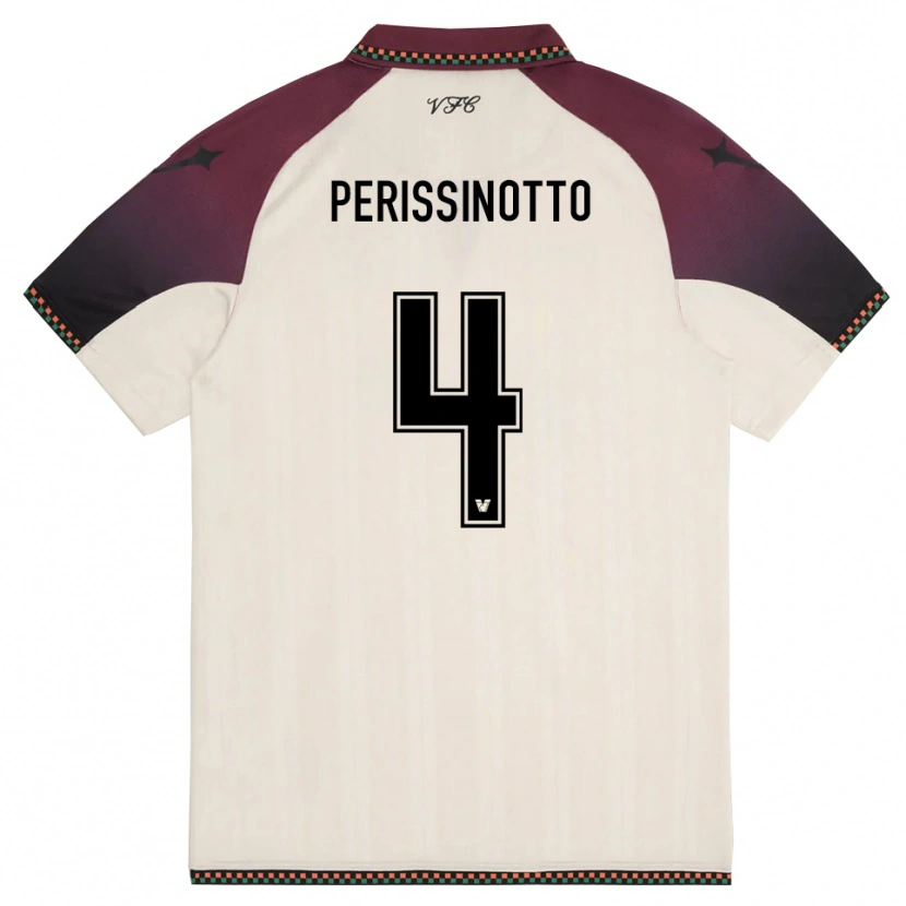 Danxen Heren Nicolò Perissinotto #4 Crème Bourgondië Uitshirt Uittenue 2025/26 T-Shirt