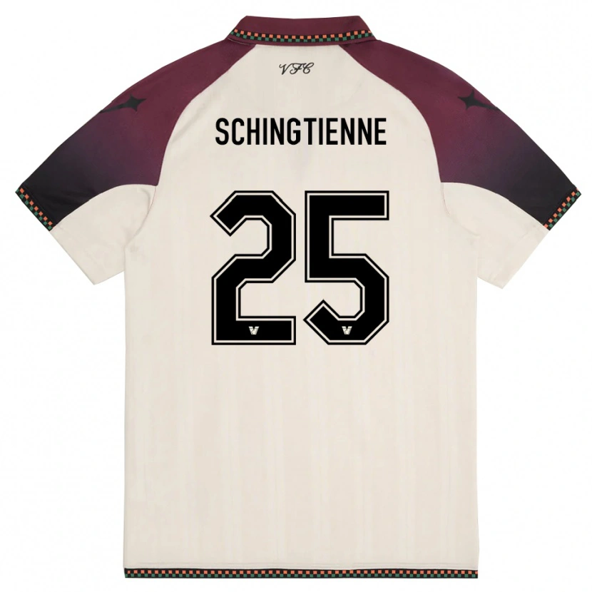 Danxen Heren Joël Schingtienne #25 Crème Bourgondië Uitshirt Uittenue 2025/26 T-Shirt
