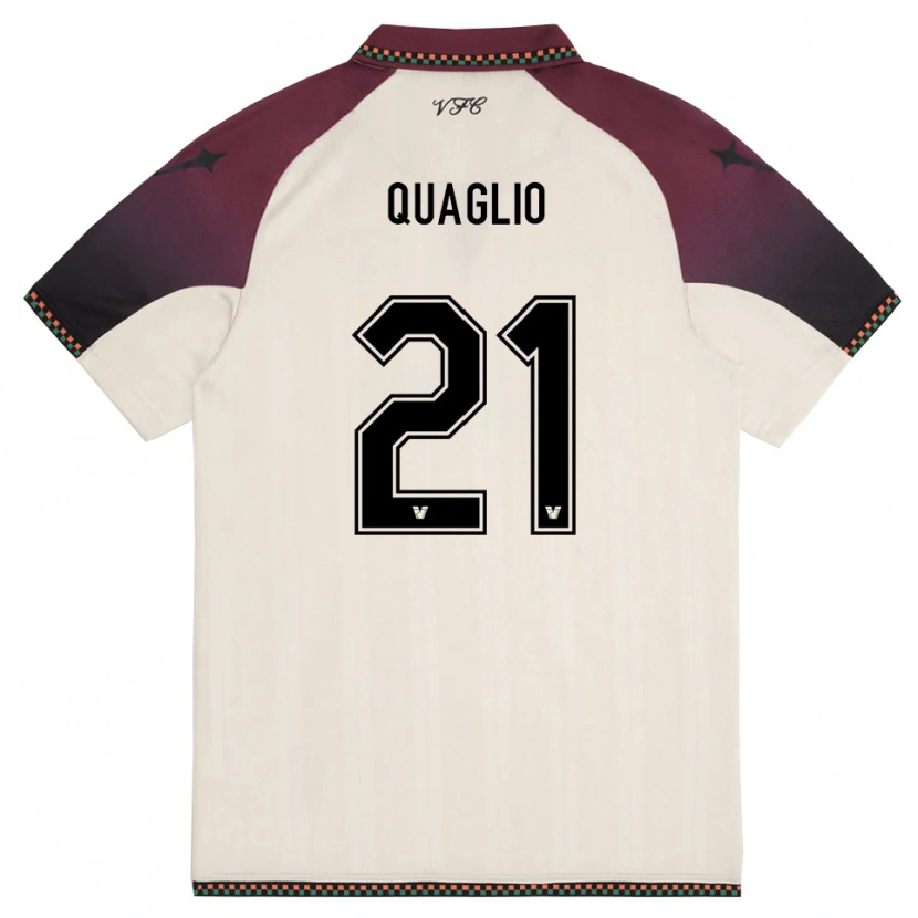 Danxen Heren Anna Quaglio #21 Crème Bourgondië Uitshirt Uittenue 2025/26 T-Shirt