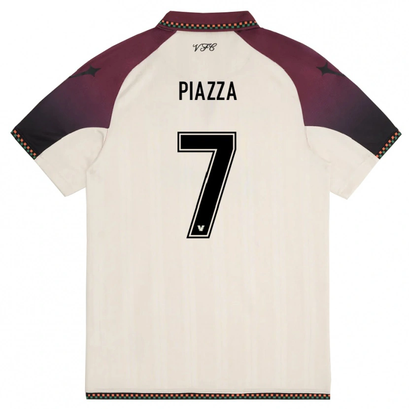 Danxen Heren Massimiliano Piazza #7 Crème Bourgondië Uitshirt Uittenue 2025/26 T-Shirt