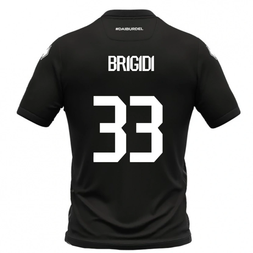 Danxen Heren Massimo Brigidi #33 Zwart Wit Uitshirt Uittenue 2025/26 T-Shirt