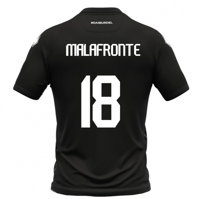 Danxen Heren Giovanni Malafronte #18 Zwart Wit Uitshirt Uittenue 2025/26 T-Shirt