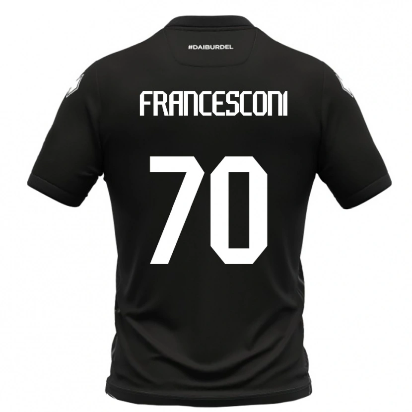 Danxen Heren Matteo Francesconi #70 Zwart Wit Uitshirt Uittenue 2025/26 T-Shirt