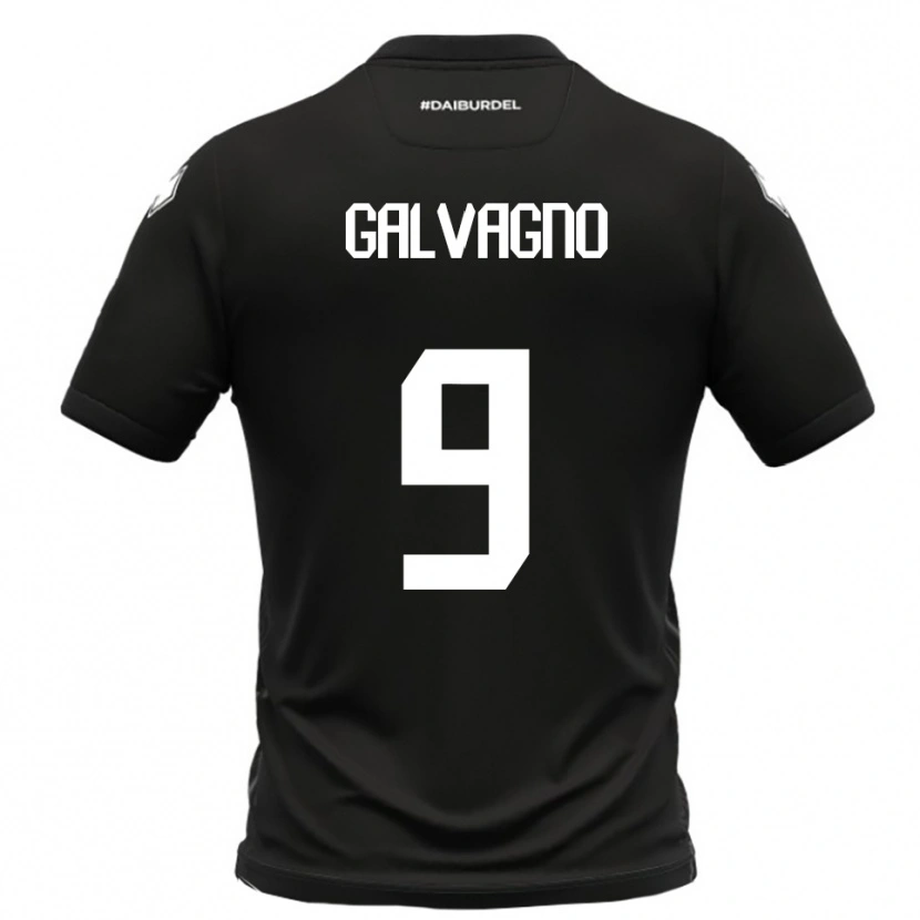 Danxen Heren Filippo Galvagno #9 Zwart Wit Uitshirt Uittenue 2025/26 T-Shirt