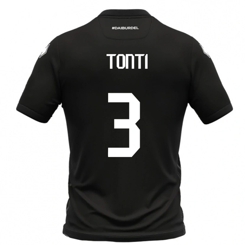 Danxen Heren Federico Tonti #3 Zwart Wit Uitshirt Uittenue 2025/26 T-Shirt
