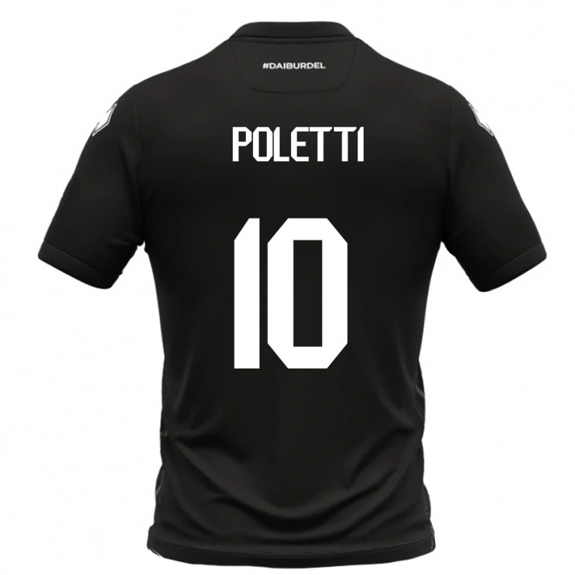 Danxen Heren Thomas Poletti #10 Zwart Wit Uitshirt Uittenue 2025/26 T-Shirt