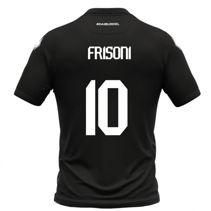 Danxen Heren Riccardo Frisoni #10 Zwart Wit Uitshirt Uittenue 2025/26 T-Shirt