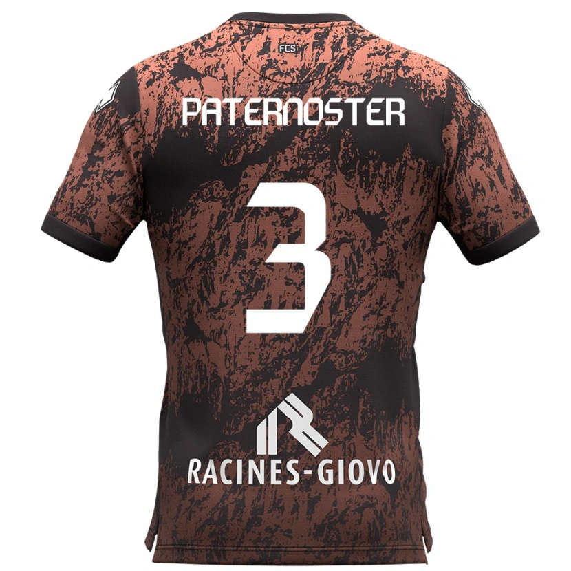 Danxen Heren Ivan Paternoster #3 Bruin Zwart Uitshirt Uittenue 2025/26 T-Shirt