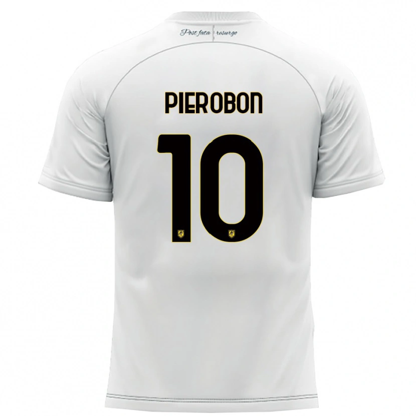 Danxen Heren Christian Pierobon #10 Wit Geel Uitshirt Uittenue 2025/26 T-Shirt