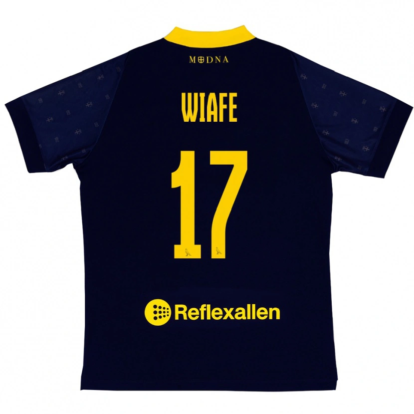 Danxen Heren Samuel Wiafe #17 Donkerblauw Geel Uitshirt Uittenue 2025/26 T-Shirt