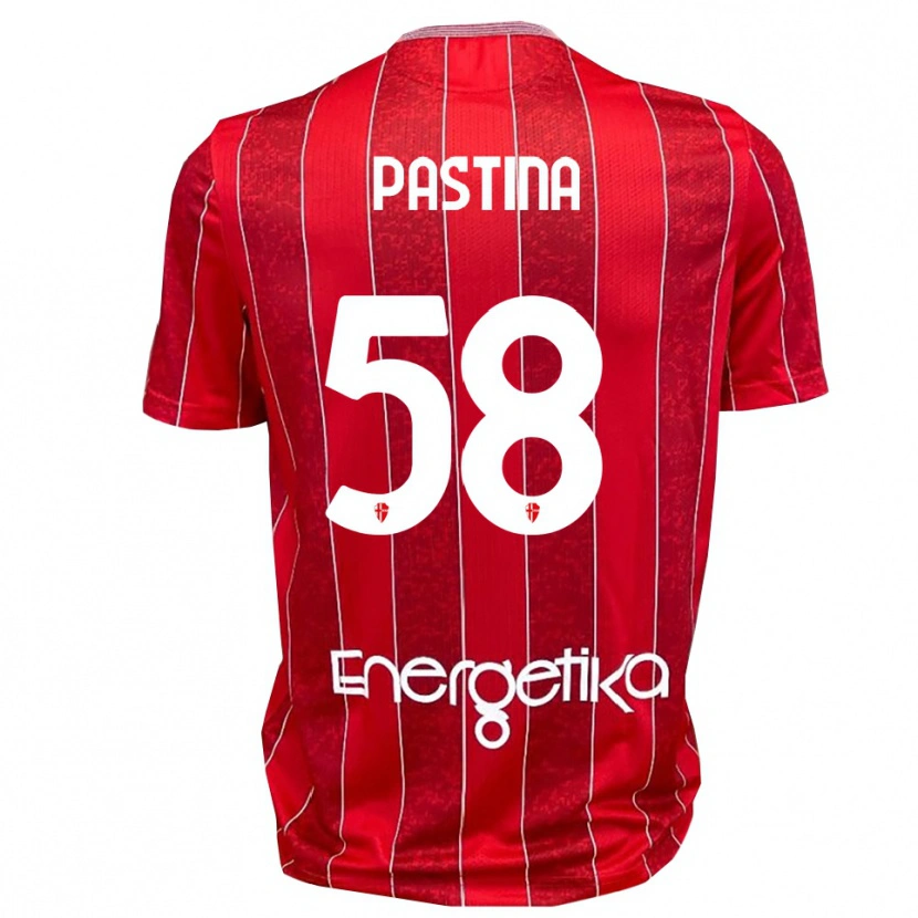 Danxen Heren Christian Pastina #58 Rood Wit Uitshirt Uittenue 2025/26 T-Shirt