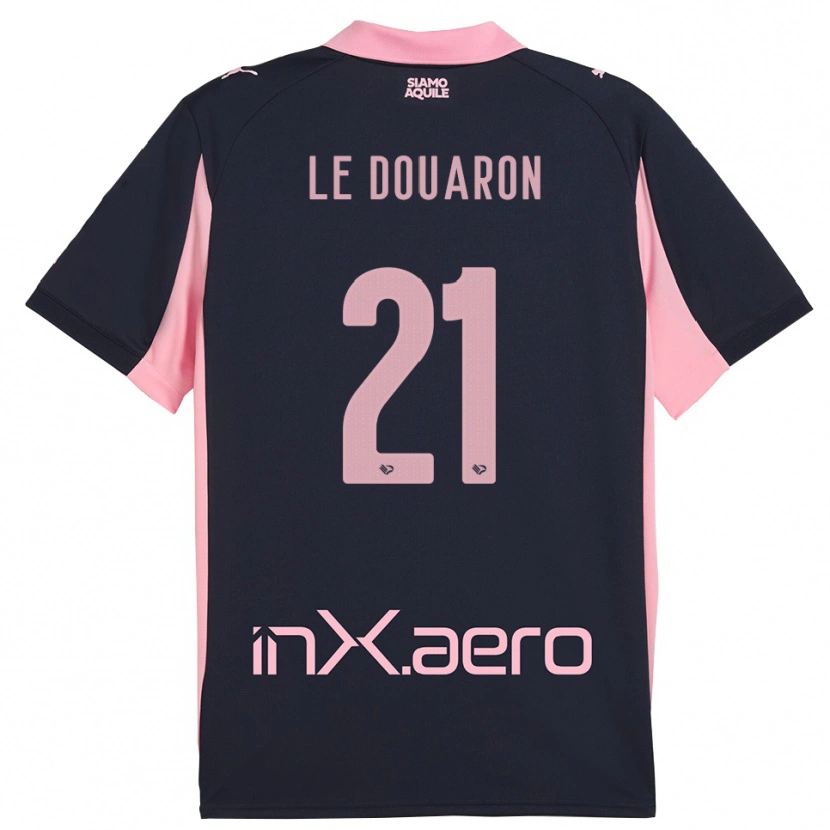Danxen Heren Jérémy Le Douaron #21 Donkerblauw Roze Uitshirt Uittenue 2025/26 T-Shirt