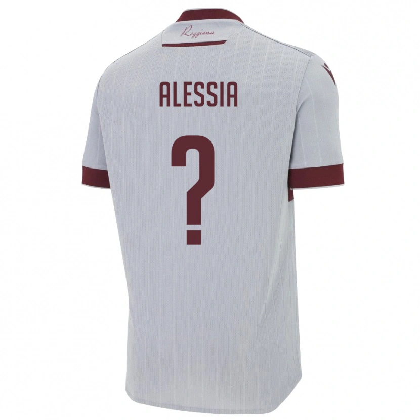 Danxen Heren Ferrarini Alessia #0 Bourgondië Wit Uitshirt Uittenue 2025/26 T-Shirt