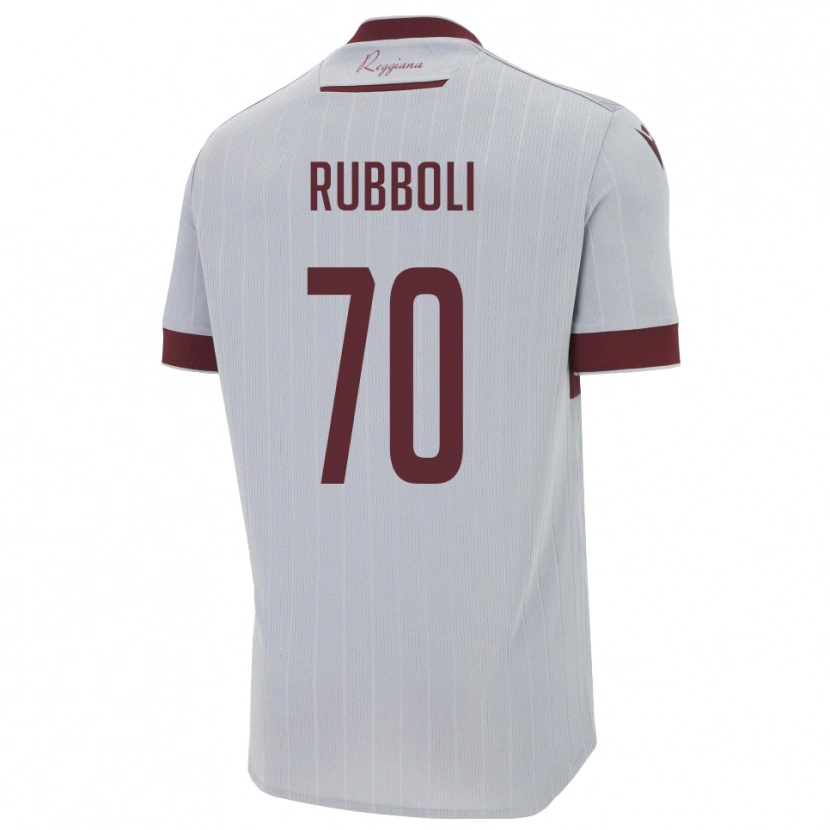 Danxen Heren Lorenzo Rubboli #70 Bourgondië Wit Uitshirt Uittenue 2025/26 T-Shirt
