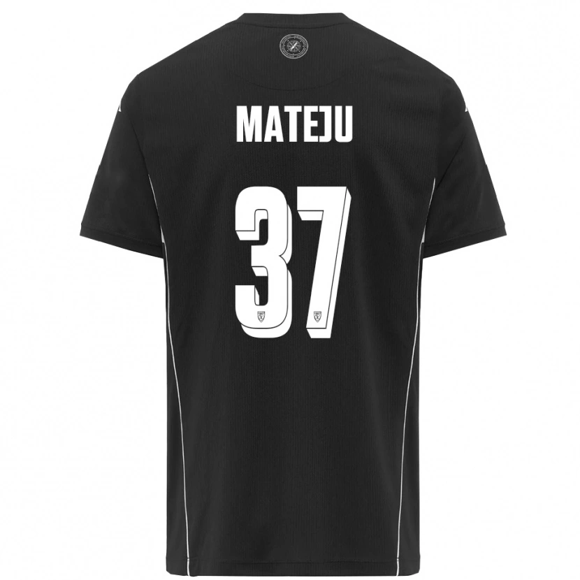 Danxen Heren Ales Mateju #37 Zwart Wit Uitshirt Uittenue 2025/26 T-Shirt