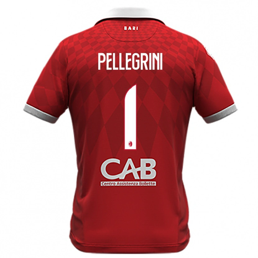 Danxen Heren Luigi Pellegrini #1 Rood Wit Uitshirt Uittenue 2025/26 T-Shirt