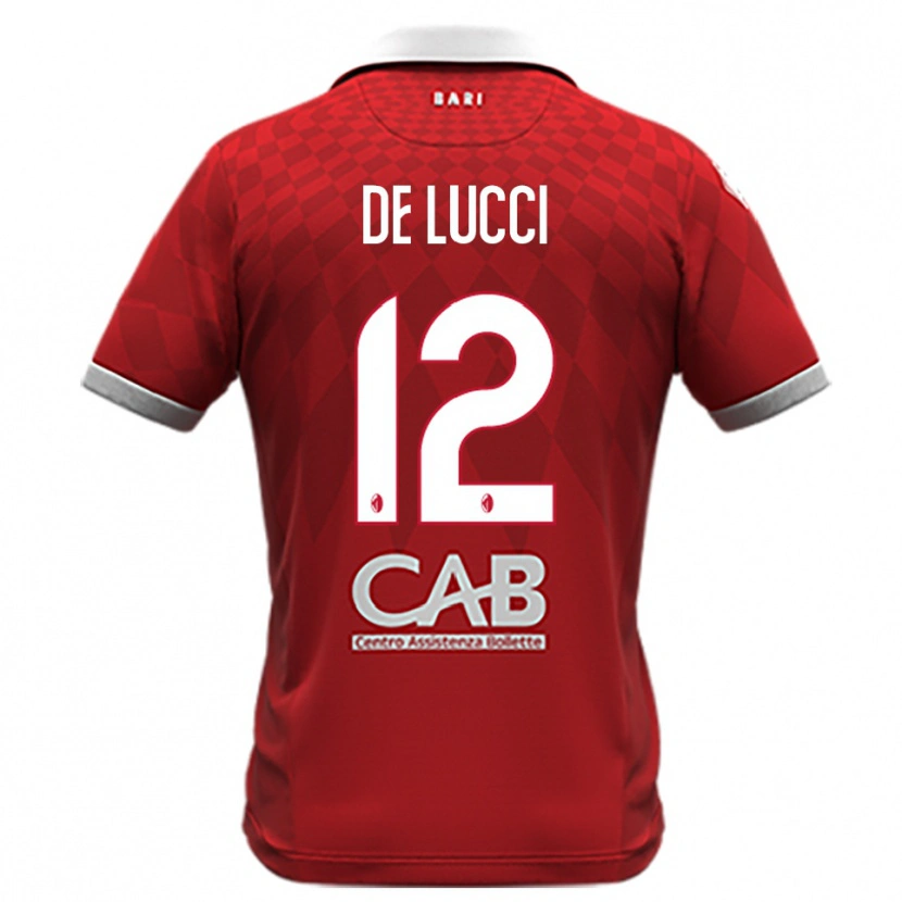 Danxen Heren Paolo De Lucci #12 Rood Wit Uitshirt Uittenue 2025/26 T-Shirt