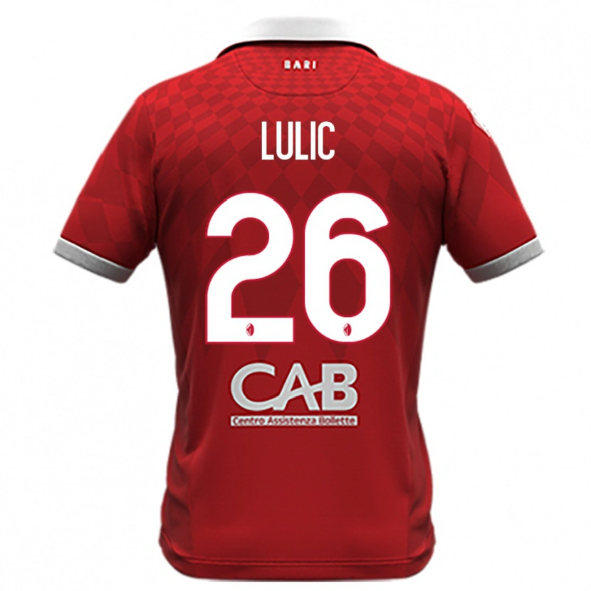 Danxen Heren Karlo Lulic #26 Rood Wit Uitshirt Uittenue 2025/26 T-Shirt