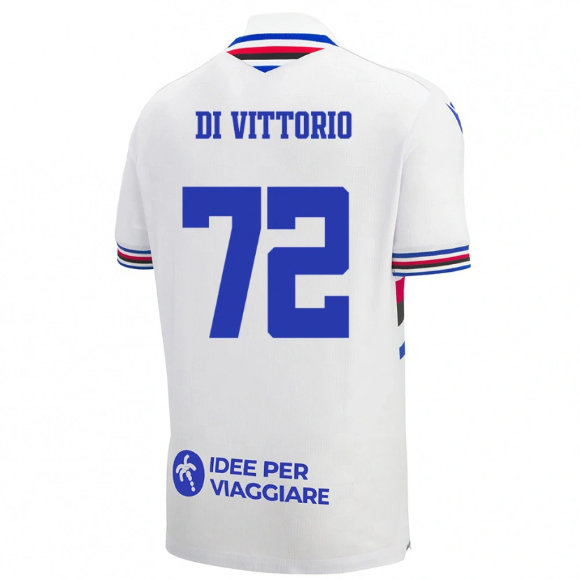 Danxen Heren Irene Di Vittorio #72 Wit Blauw Rood Uitshirt Uittenue 2025/26 T-Shirt