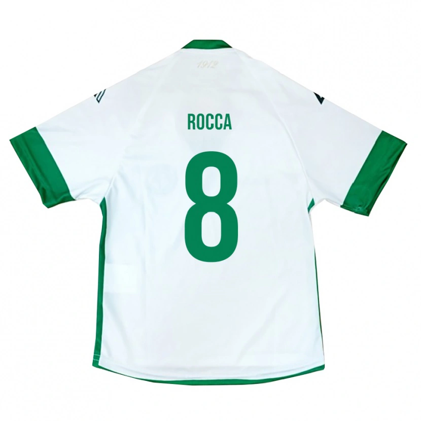 Danxen Heren Michele Rocca #8 Wit Groen Blauw Uitshirt Uittenue 2025/26 T-Shirt