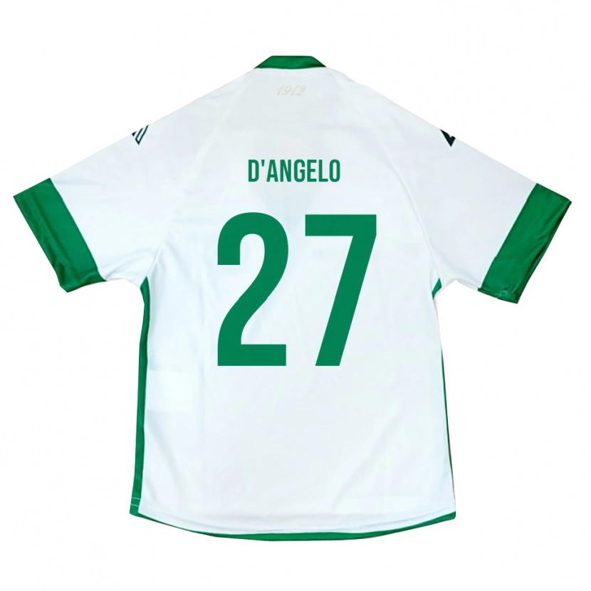 Danxen Heren Sonny D'angelo #27 Wit Groen Blauw Uitshirt Uittenue 2025/26 T-Shirt