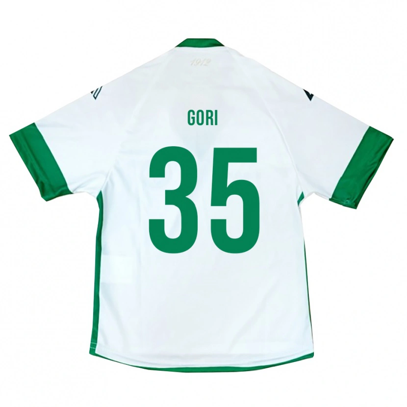 Danxen Heren Gabriele Gori #35 Wit Groen Blauw Uitshirt Uittenue 2025/26 T-Shirt