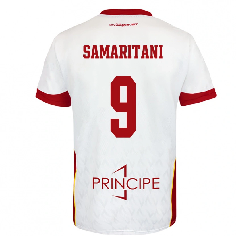 Danxen Heren Cristian Samaritani #9 Wit Rood Uitshirt Uittenue 2025/26 T-Shirt