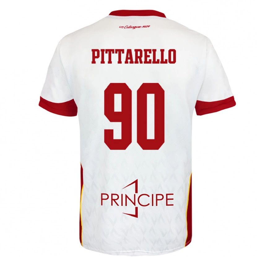 Danxen Heren Filippo Pittarello #90 Wit Rood Uitshirt Uittenue 2025/26 T-Shirt