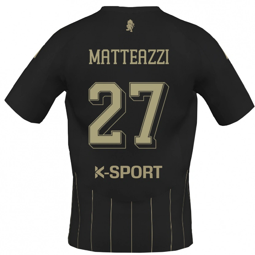 Danxen Heren Ernesto Matteazzi #27 Grijs Wit Uitshirt Uittenue 2025/26 T-Shirt
