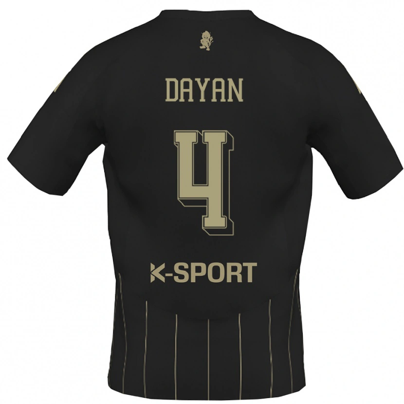 Danxen Heren Pedro Dayan #4 Grijs Wit Uitshirt Uittenue 2025/26 T-Shirt