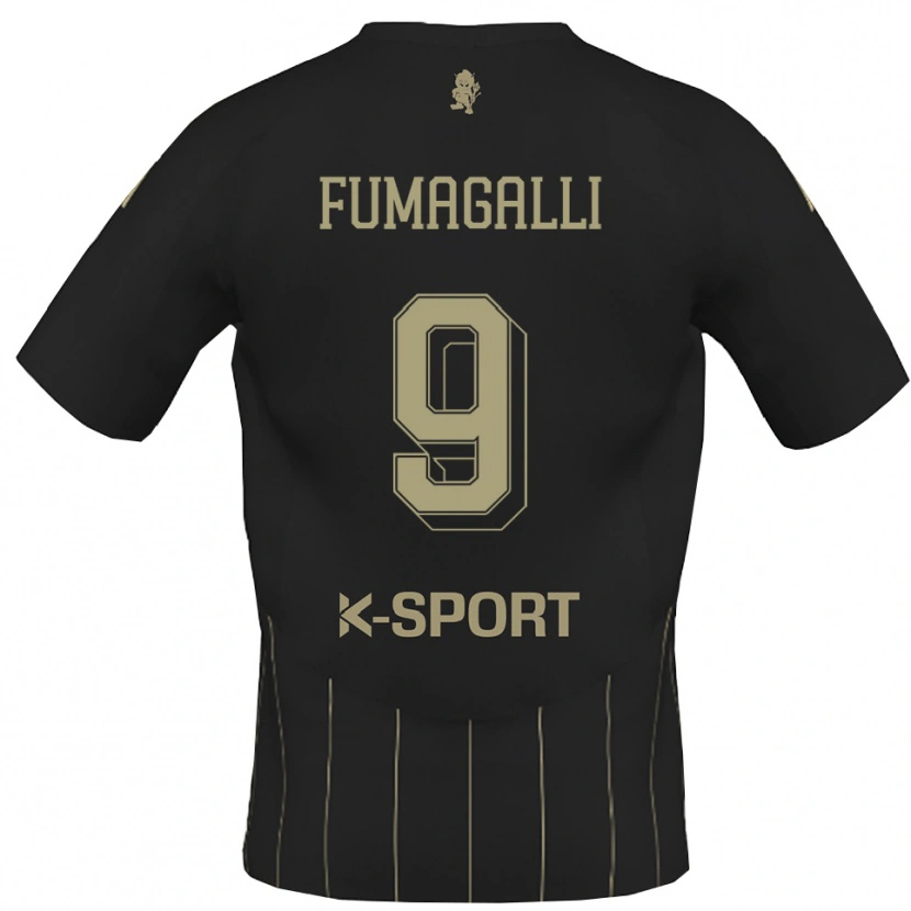Danxen Heren Tommaso Fumagalli #9 Grijs Wit Uitshirt Uittenue 2025/26 T-Shirt