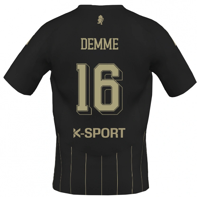 Danxen Heren Maurizio Demme #16 Grijs Wit Uitshirt Uittenue 2025/26 T-Shirt