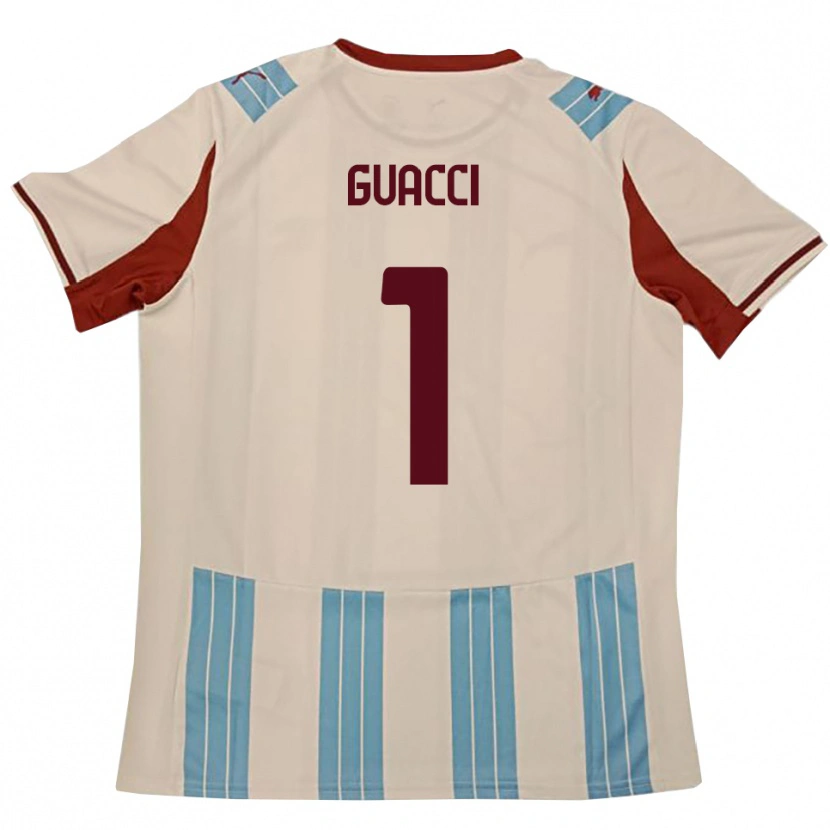 Danxen Heren Marco Guacci #1 Hemelsblauw Wit Uitshirt Uittenue 2025/26 T-Shirt