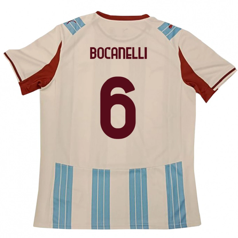 Danxen Heren Giovanni Bocanelli #6 Hemelsblauw Wit Uitshirt Uittenue 2025/26 T-Shirt