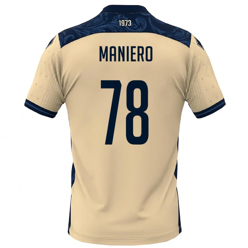 Danxen Heren Luca Maniero #78 Wit Donkerblauw Uitshirt Uittenue 2025/26 T-Shirt
