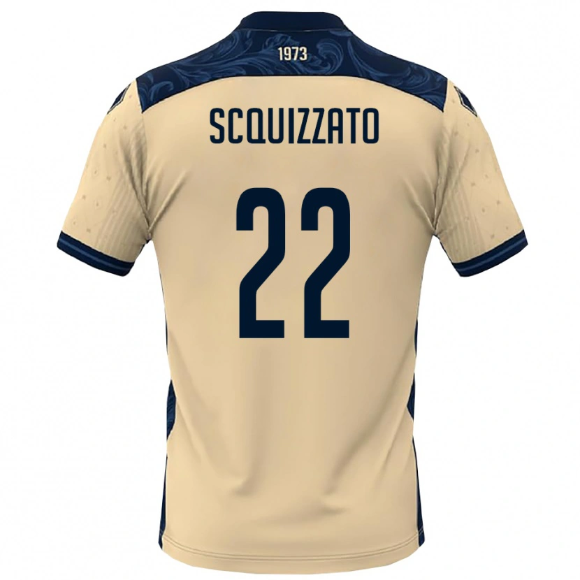 Danxen Heren Edoardo Scquizzato #22 Wit Donkerblauw Uitshirt Uittenue 2025/26 T-Shirt