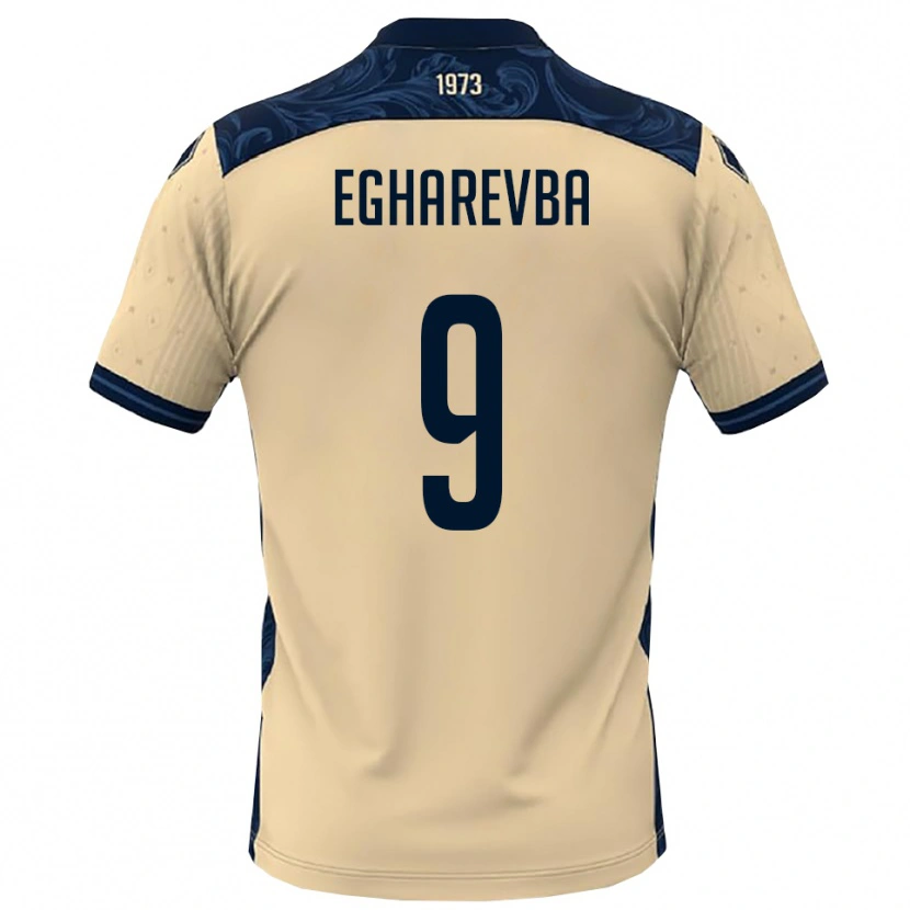 Danxen Heren Destiny Egharevba #9 Wit Donkerblauw Uitshirt Uittenue 2025/26 T-Shirt