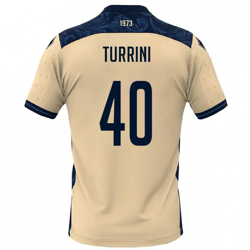 Danxen Heren Giordano Turrini #40 Wit Donkerblauw Uitshirt Uittenue 2025/26 T-Shirt