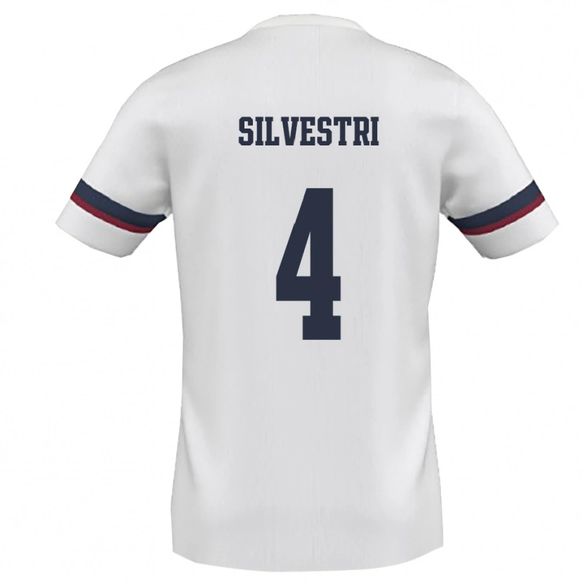 Danxen Heren Thomas Silvestri #4 Wit Rood Uitshirt Uittenue 2025/26 T-Shirt