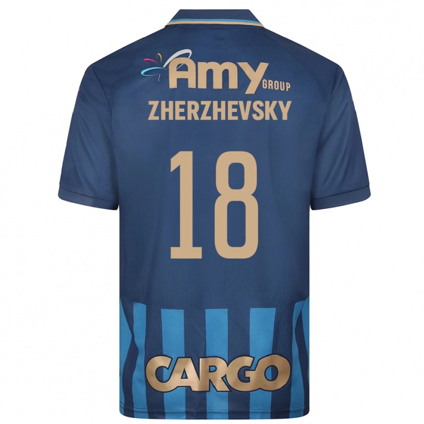Danxen Heren Roy Zherzhevsky #18 Donkerblauw Blauw Uitshirt Uittenue 2025/26 T-Shirt