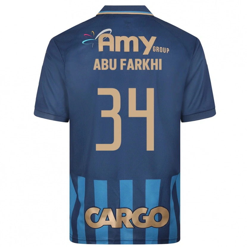 Danxen Heren Sayed Abu Farkhi #34 Donkerblauw Blauw Uitshirt Uittenue 2025/26 T-Shirt