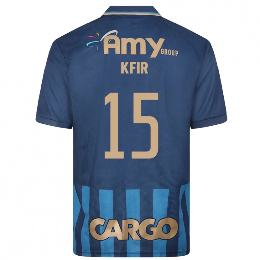 Danxen Heren Yuval Kfir #15 Donkerblauw Blauw Uitshirt Uittenue 2025/26 T-Shirt