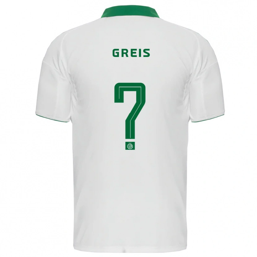 Danxen Heren Nitai Greis #0 Wit Groen Uitshirt Uittenue 2025/26 T-Shirt