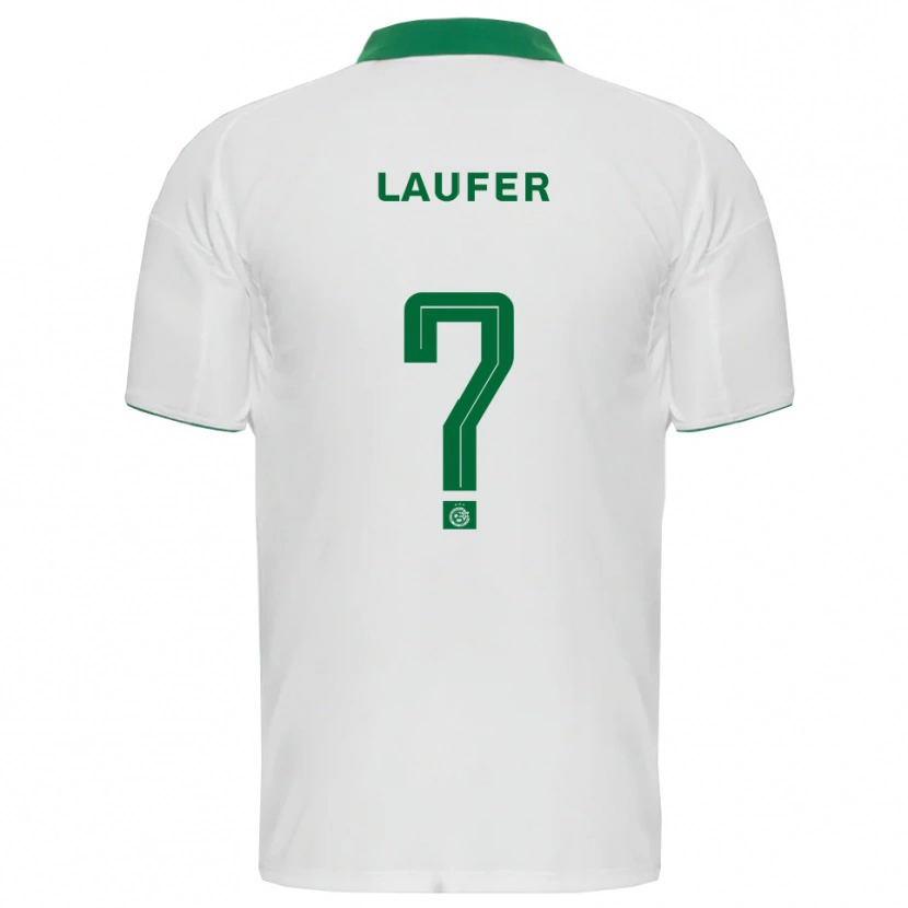 Danxen Heren Ronny Laufer #0 Wit Groen Uitshirt Uittenue 2025/26 T-Shirt