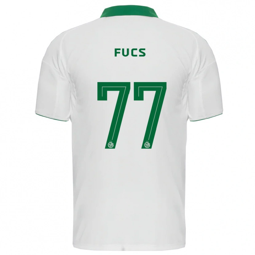 Danxen Heren Roee Fucs #77 Wit Groen Uitshirt Uittenue 2025/26 T-Shirt