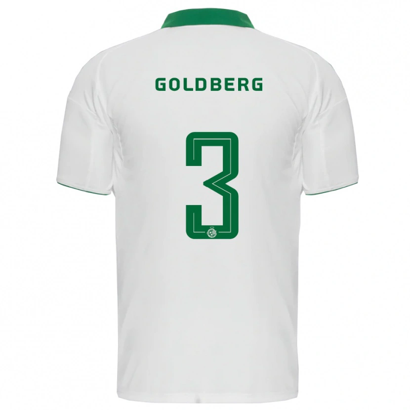 Danxen Heren Shon Goldberg #3 Wit Groen Uitshirt Uittenue 2025/26 T-Shirt