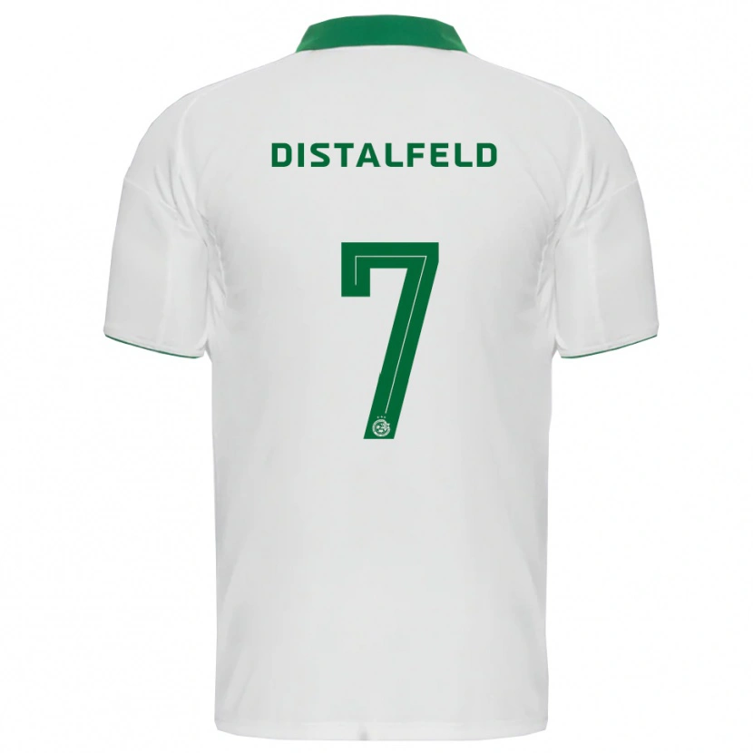 Danxen Heren Yanai Distalfeld #7 Wit Groen Uitshirt Uittenue 2025/26 T-Shirt