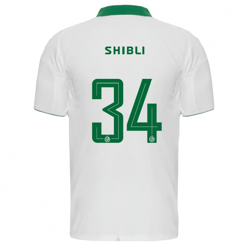 Danxen Heren Hamza Shibli #34 Wit Groen Uitshirt Uittenue 2025/26 T-Shirt